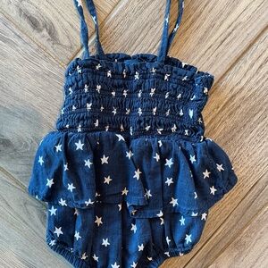 Old Navy Navy Blue Star Print Bodysuit